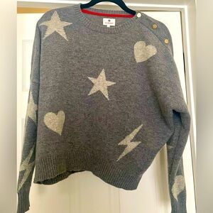 Sundry Star Heart Lightning Bolt Sweater